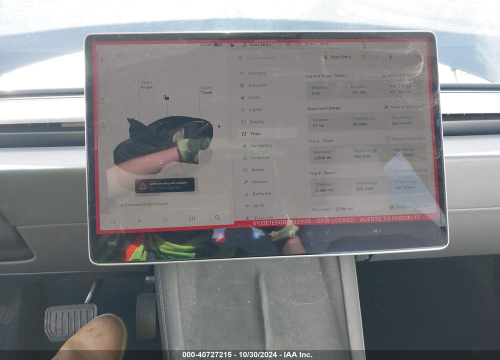 2024 TESLA MODEL 3 VIN: 5YJ3E1EB0RF792938
