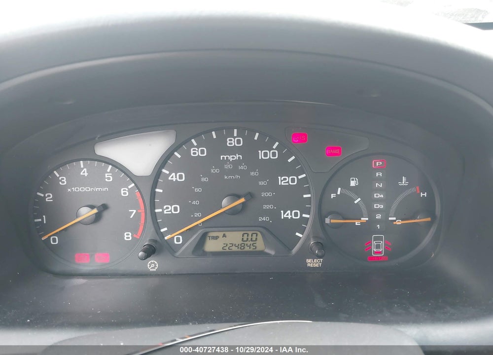 1998 HONDA ACCORD EX V6 VIN: 1HGCG1655WA007287