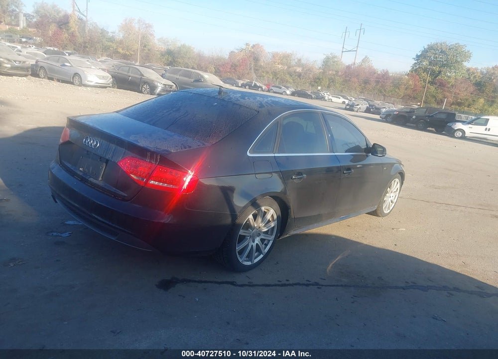 2012 AUDI A4 2.0T PREMIUM VIN: WAUHFAFL2CN007738