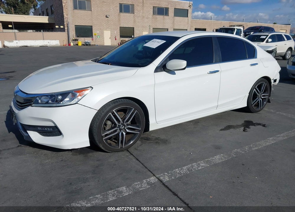 2017 HONDA ACCORD SPORT VIN: 1HGCR2F58HA138572
