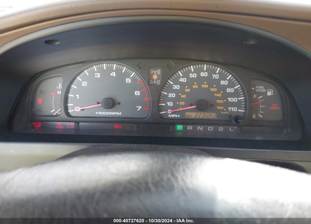 1999 TOYOTA 4RUNNER LIMITED V6 VIN: JT3HN87R0X9030519
