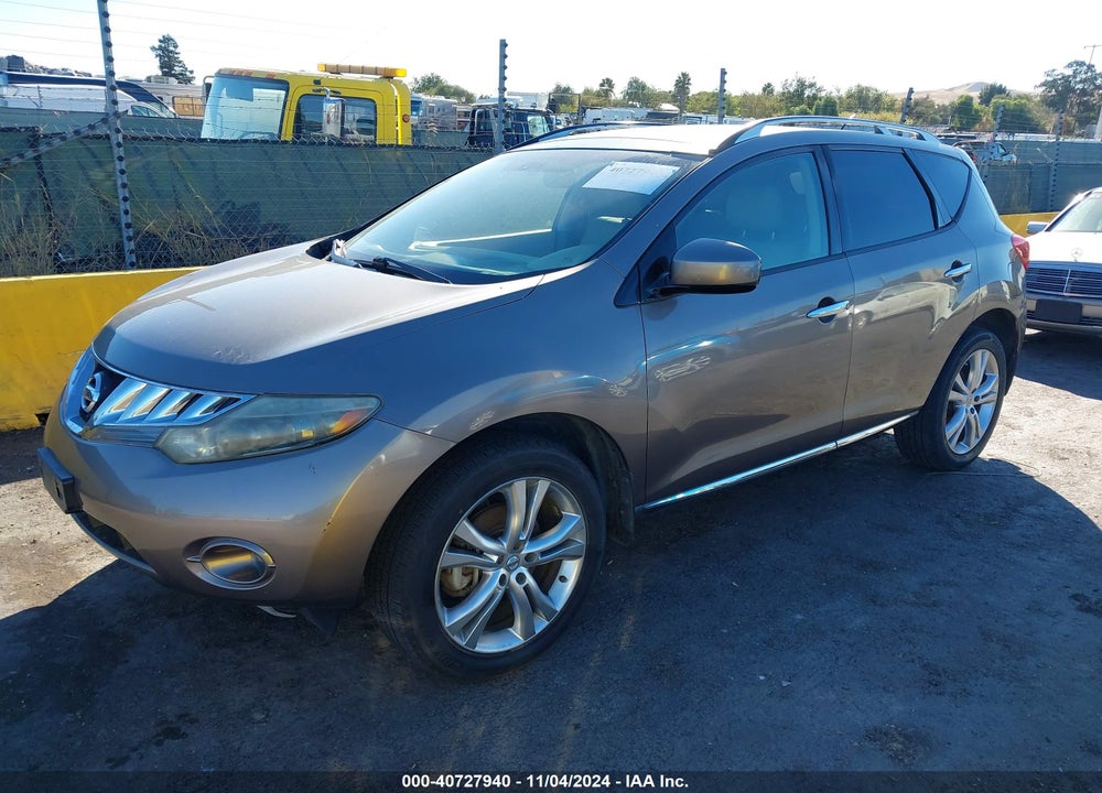 2009 NISSAN MURANO LE VIN: JN8AZ18W69W139489