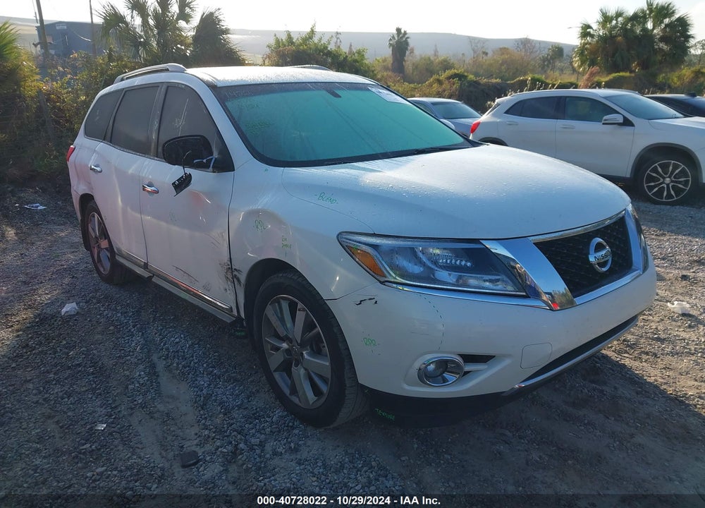 2016 NISSAN PATHFINDER PLATINUM VIN: 5N1AR2MN8GC604833