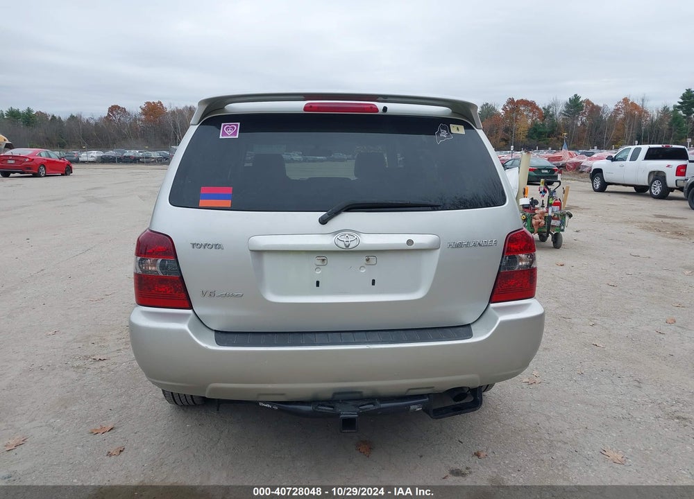 2007 TOYOTA HIGHLANDER V6 VIN: JTEHP21A170222313