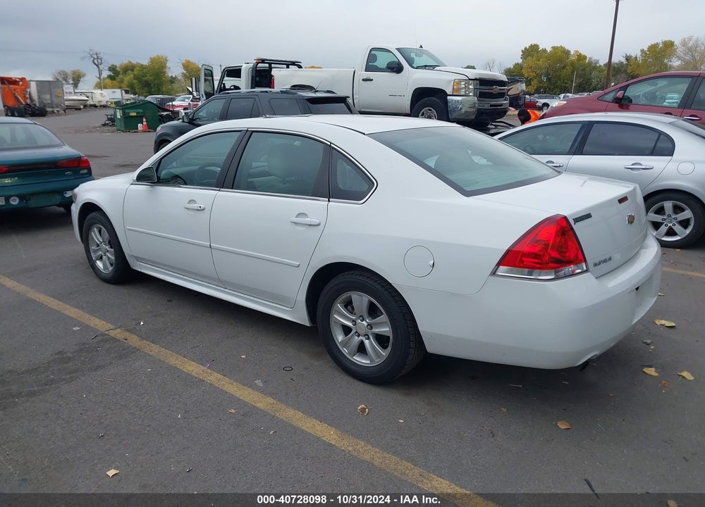 2012 CHEVROLET IMPALA LS FLEET VIN: 2G1WF5E37C1188753
