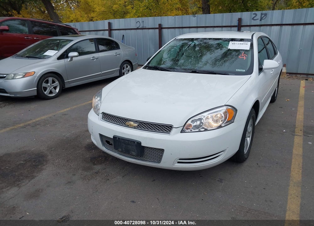 2012 CHEVROLET IMPALA LS FLEET VIN: 2G1WF5E37C1188753