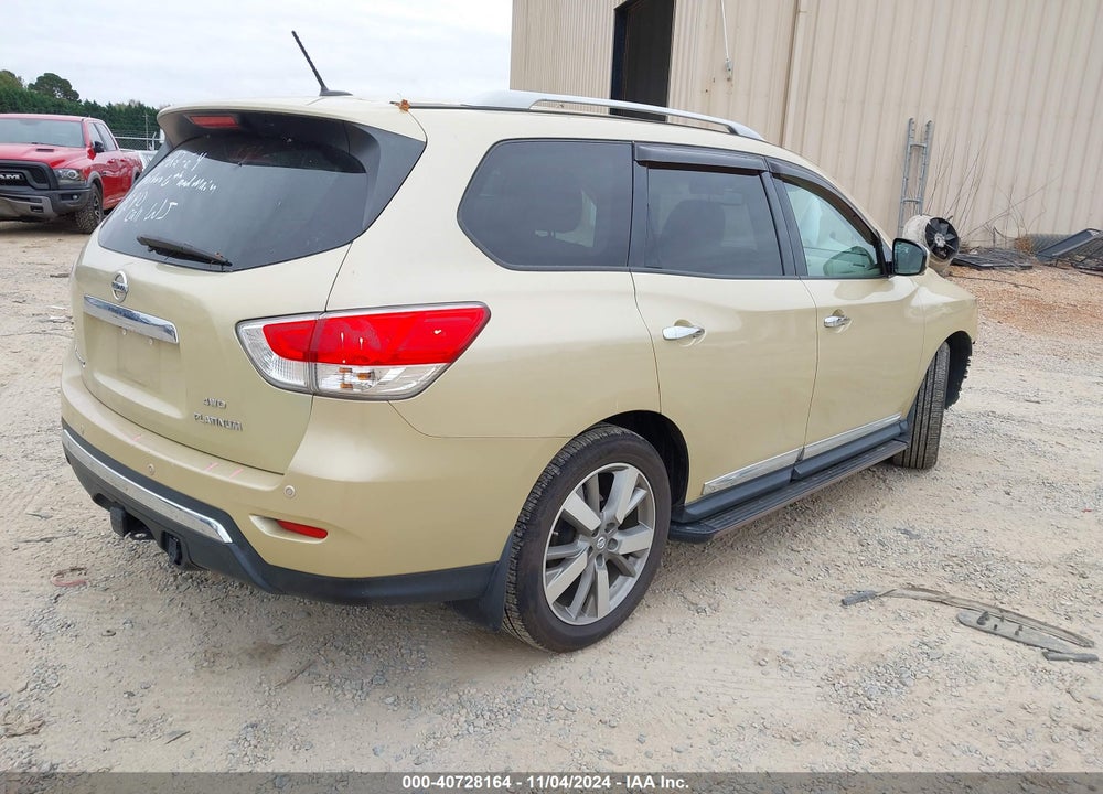 2013 NISSAN PATHFINDER PLATINUM VIN: 5N1AR2MM4DC624192