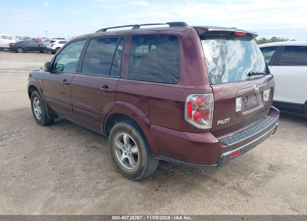 2007 HONDA PILOT EX VIN: 5FNYF28447B037214