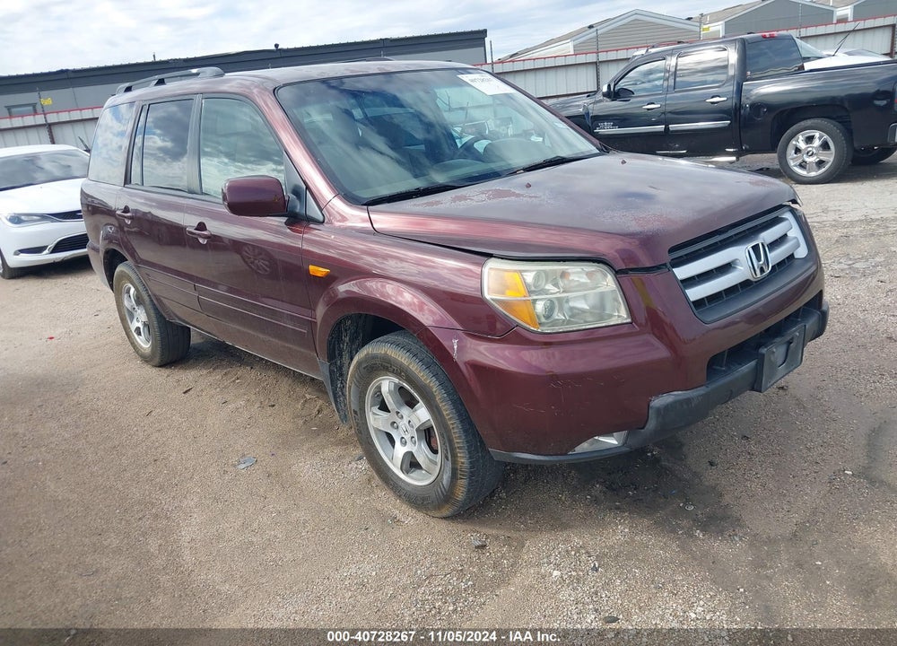2007 HONDA PILOT EX VIN: 5FNYF28447B037214