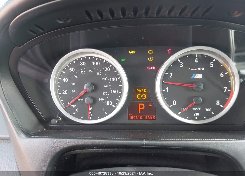 2011 BMW X5 M VIN: 5YMGY0C58BLK26410
