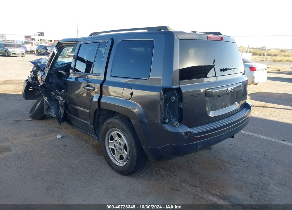 2017 JEEP PATRIOT SPORT FWD VIN: 1C4NJPBB9HD121334