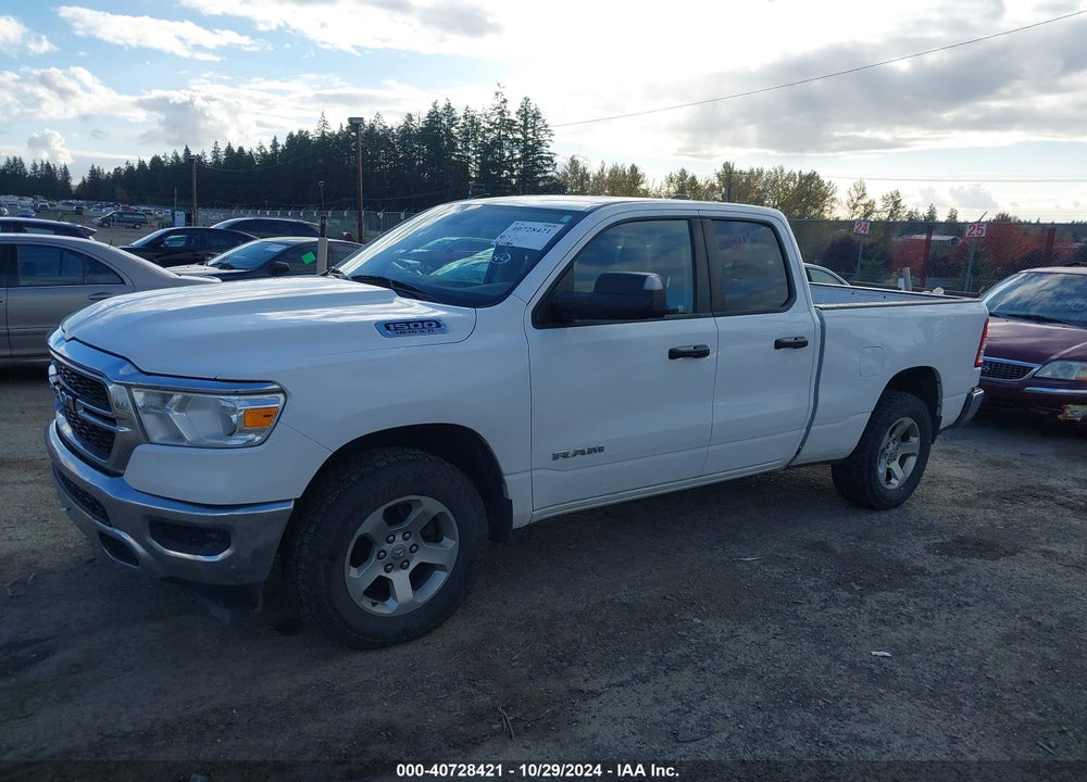 2019 RAM 1500 TRADESMAN 4X4 6'4 BOX VIN: 1C6SRFCT3KN532864
