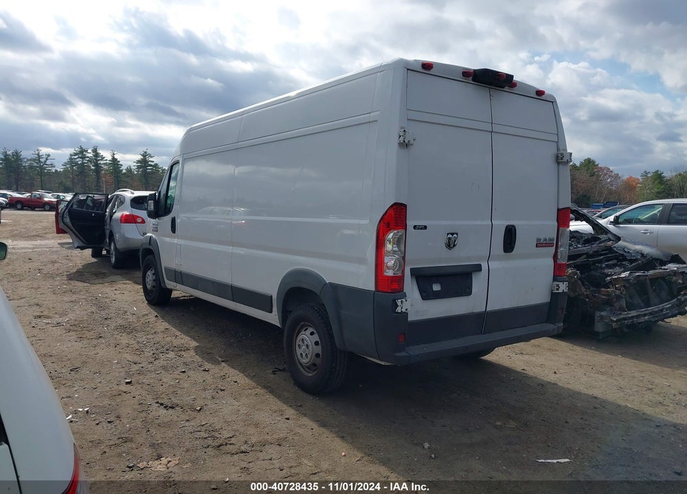 2018 RAM PROMASTER 2500 HIGH ROOF 159 WB VIN: 3C6TRVDG4JE114400