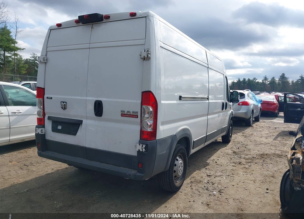 2018 RAM PROMASTER 2500 HIGH ROOF 159 WB VIN: 3C6TRVDG4JE114400