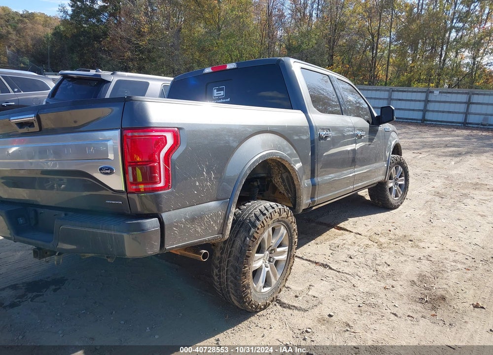 2015 FORD F-150 PLATINUM VIN: 1FTEW1EF5FFB70433
