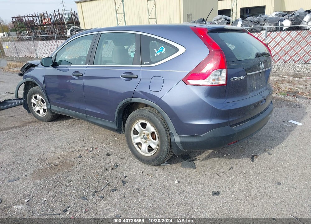 2012 HONDA CR-V LX VIN: 5J6RM4H37CL064048