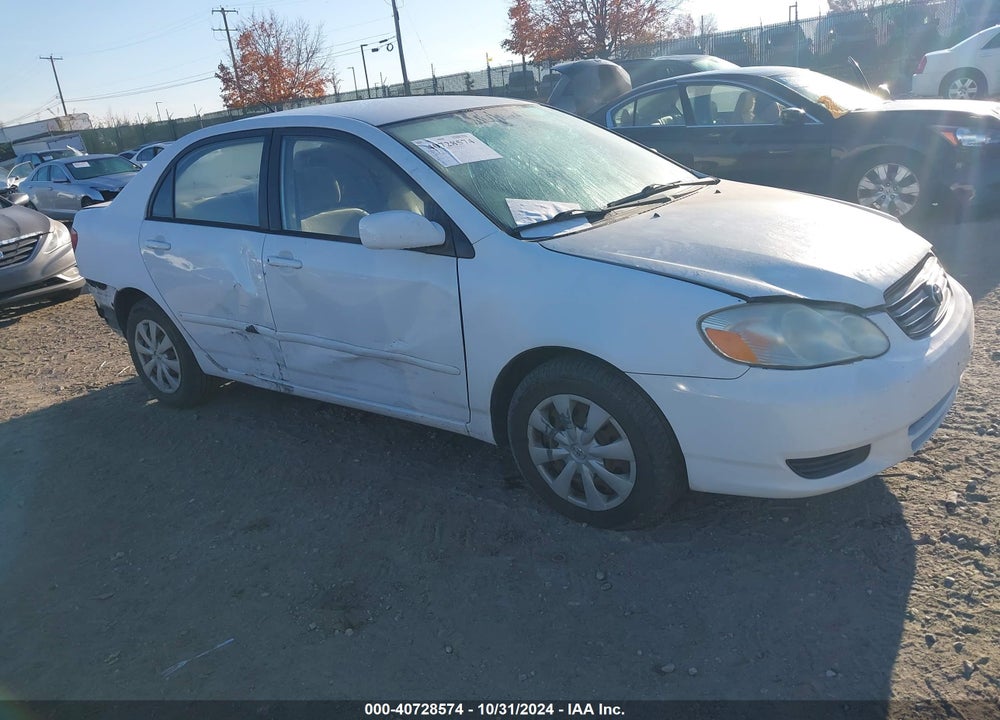 2003 TOYOTA COROLLA LE VIN: 1NXBR32E03Z016152