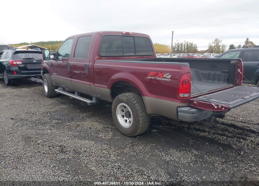 2004 FORD SUPER DUTY F-250 HARLEY-DAVIDSON/KING RANCH/LARIAT/XL/XLT VIN: 1FTNW21P34EC72742