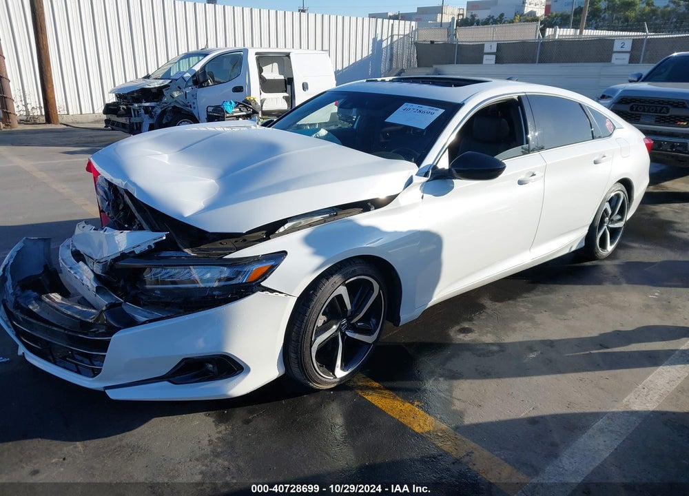 2022 HONDA ACCORD SPORT 2.0T VIN: 1HGCV2F39NA021816
