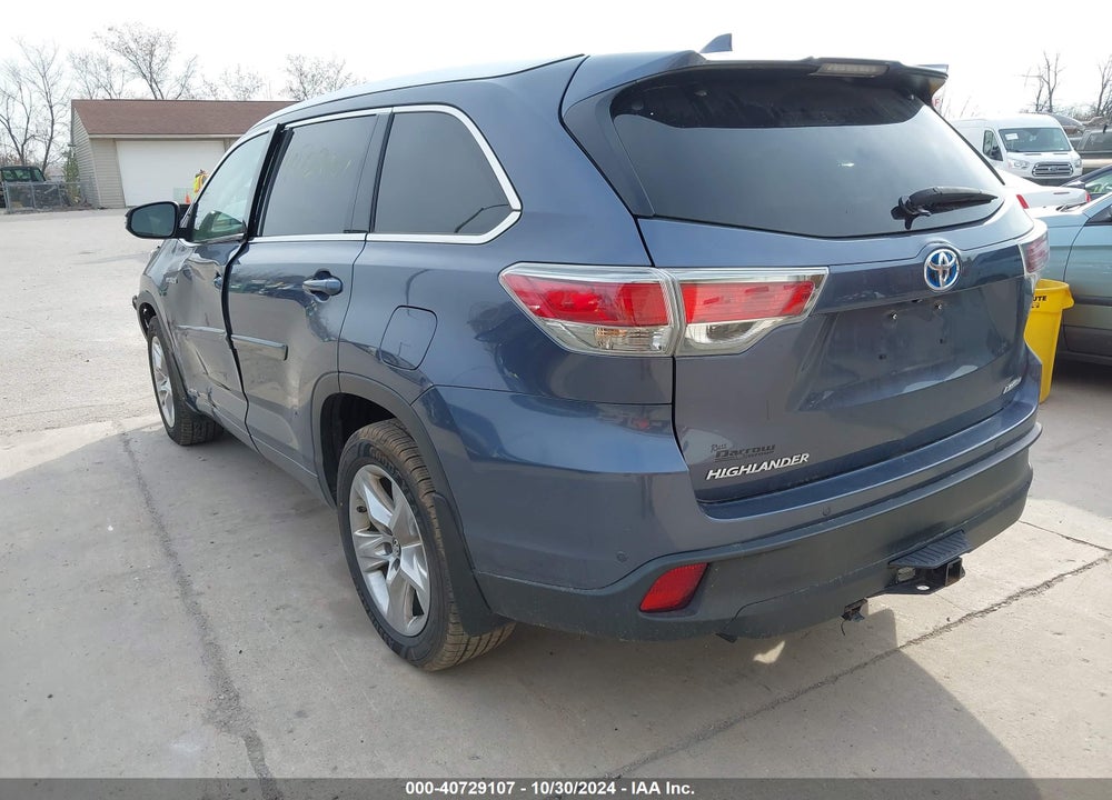 2016 TOYOTA HIGHLANDER HYBRID LIMITED VIN: 5TDDCRFHXGS017468