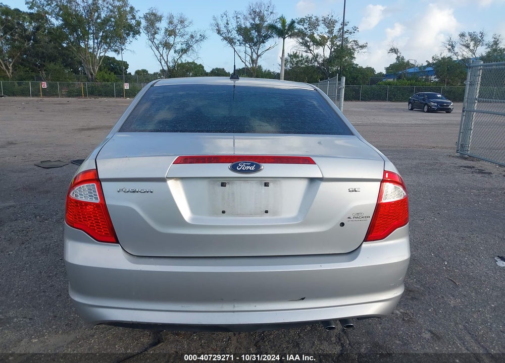 2012 FORD FUSION SE VIN: 3FAHP0HA3CR222344