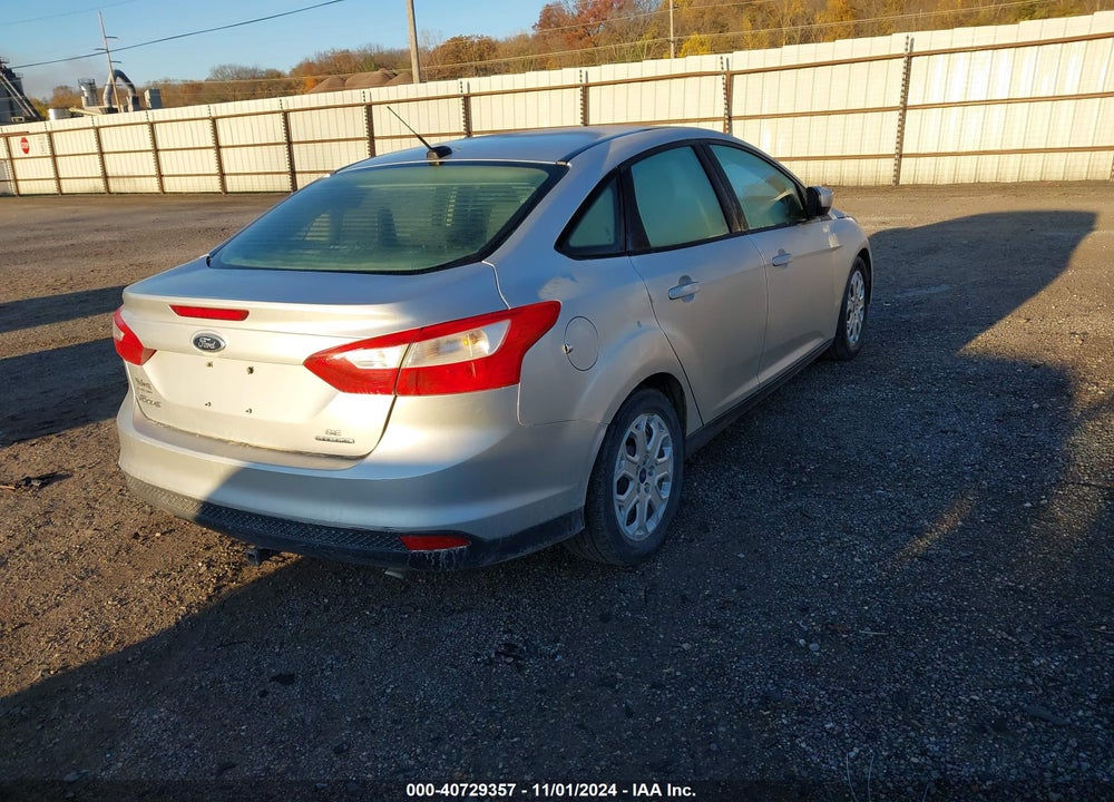 2012 FORD FOCUS SE VIN: 1FAHP3F22CL474288