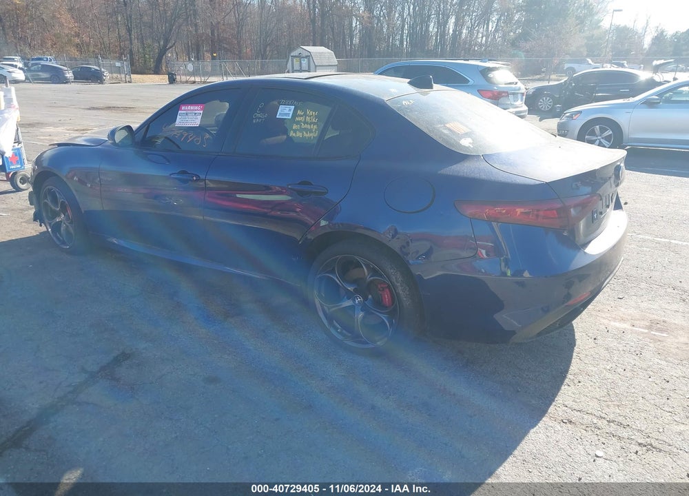 2020 ALFA ROMEO GIULIA VIN: ZARFANBNXL7626265