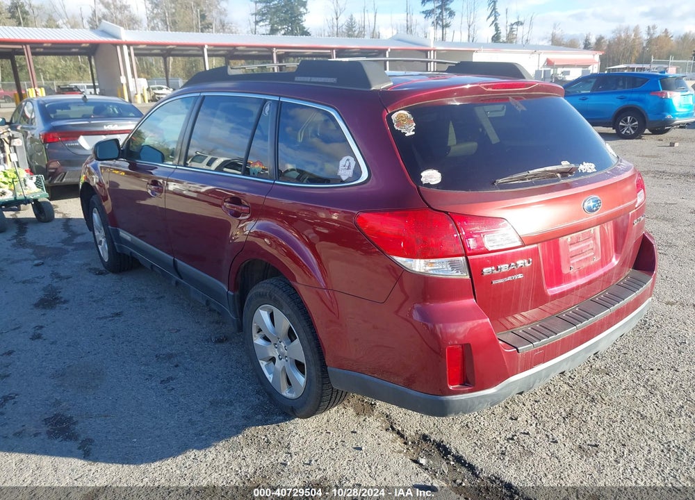 2011 SUBARU OUTBACK 2.5I PREMIUM VIN: 4S4BRCCC0B3397373