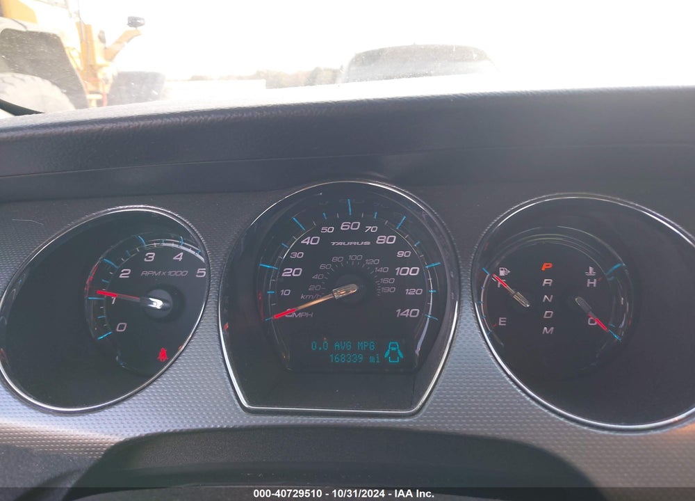 2012 FORD TAURUS SEL VIN: 1FAHP2EW4CG119680
