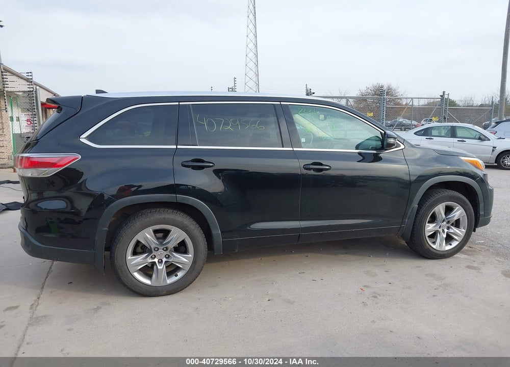 2014 TOYOTA HIGHLANDER LIMITED PLATINUM V6 VIN: 5TDDKRFH2ES029615