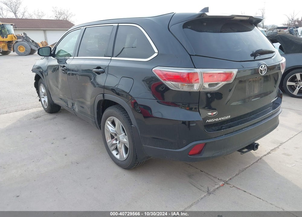 2014 TOYOTA HIGHLANDER LIMITED PLATINUM V6 VIN: 5TDDKRFH2ES029615