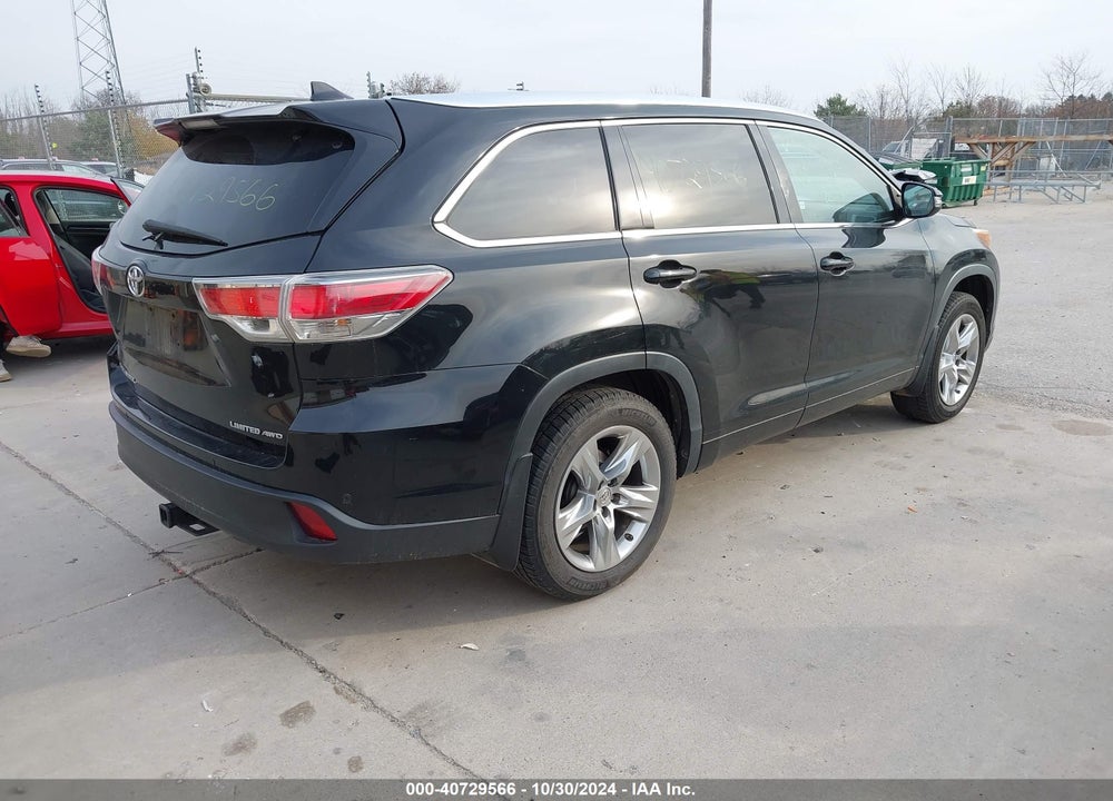 2014 TOYOTA HIGHLANDER LIMITED PLATINUM V6 VIN: 5TDDKRFH2ES029615