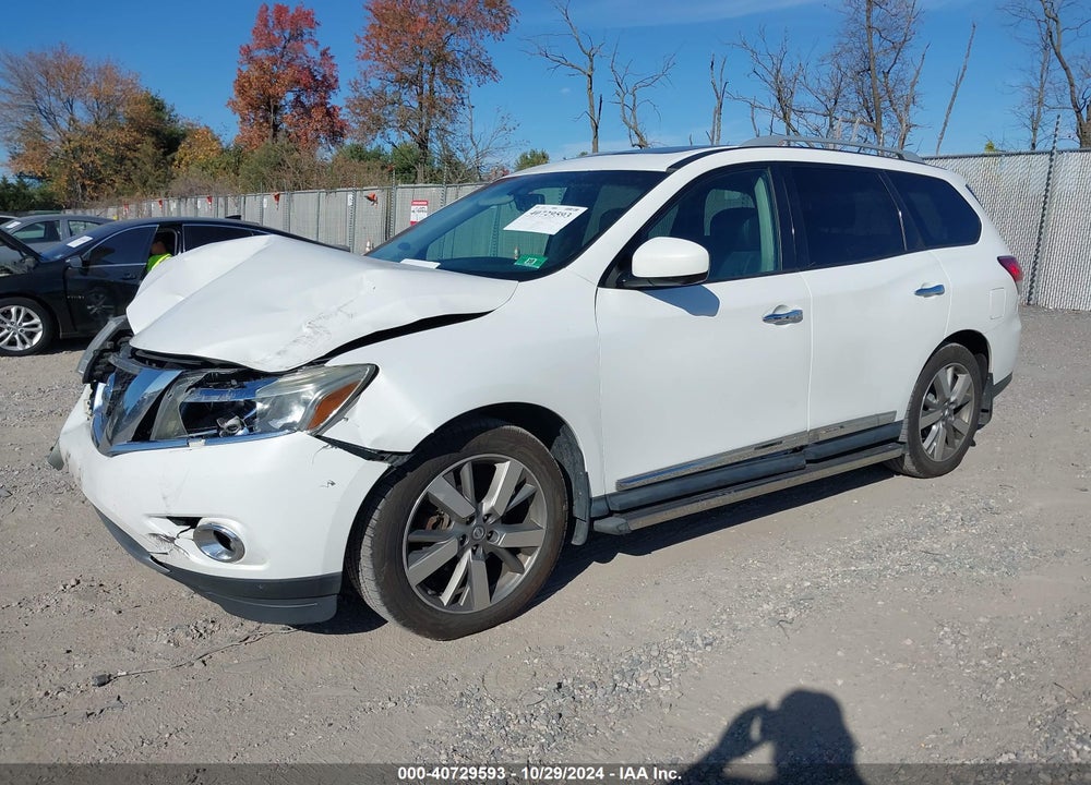 2014 NISSAN PATHFINDER PLATINUM VIN: 5N1AR2MM5EC632089