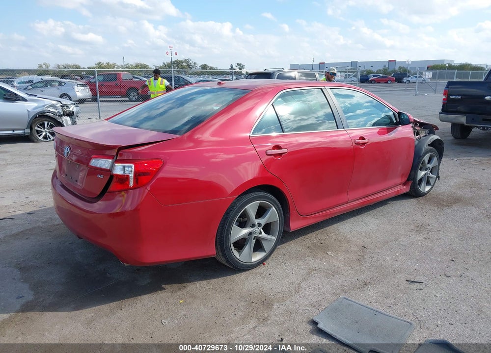 2012 TOYOTA CAMRY SE V6 VIN: 4T1BK1FK7CU512087