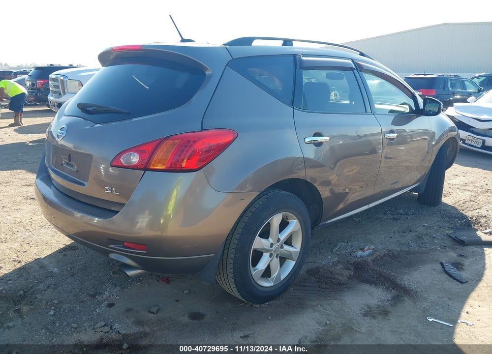 2009 NISSAN MURANO SL VIN: JN8AZ18U69W019545