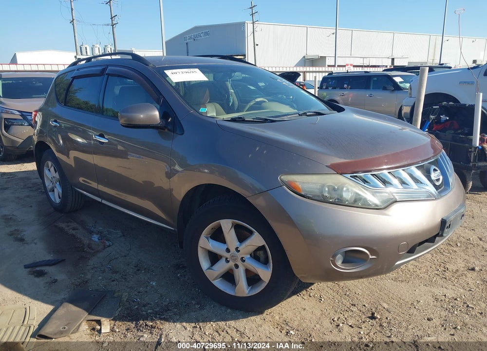 2009 NISSAN MURANO SL VIN: JN8AZ18U69W019545