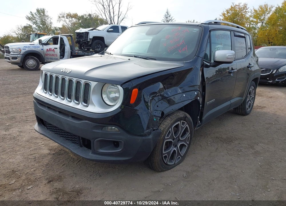 2015 JEEP RENEGADE LIMITED VIN: ZACCJBDT0FPB68363