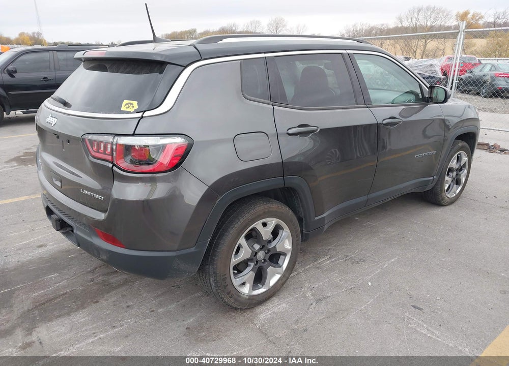 2018 JEEP COMPASS LIMITED 4X4 VIN: 3C4NJDCB7JT319231