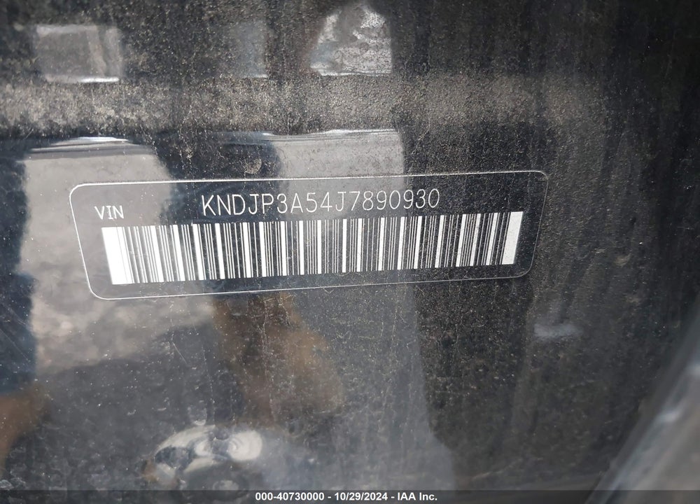 2018 KIA SOUL VIN: KNDJP3A54J7890930