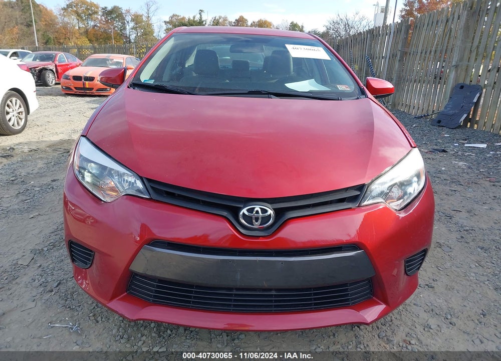 2016 TOYOTA COROLLA LE VIN: 2T1BURHE9GC538195