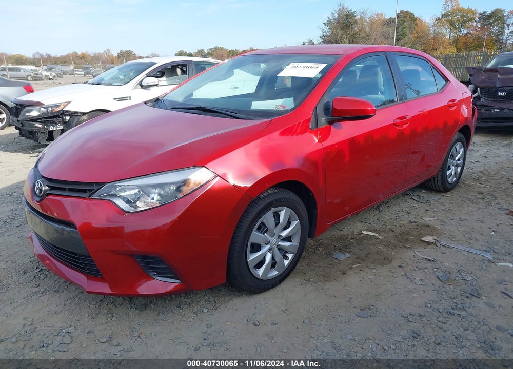 2016 TOYOTA COROLLA LE VIN: 2T1BURHE9GC538195