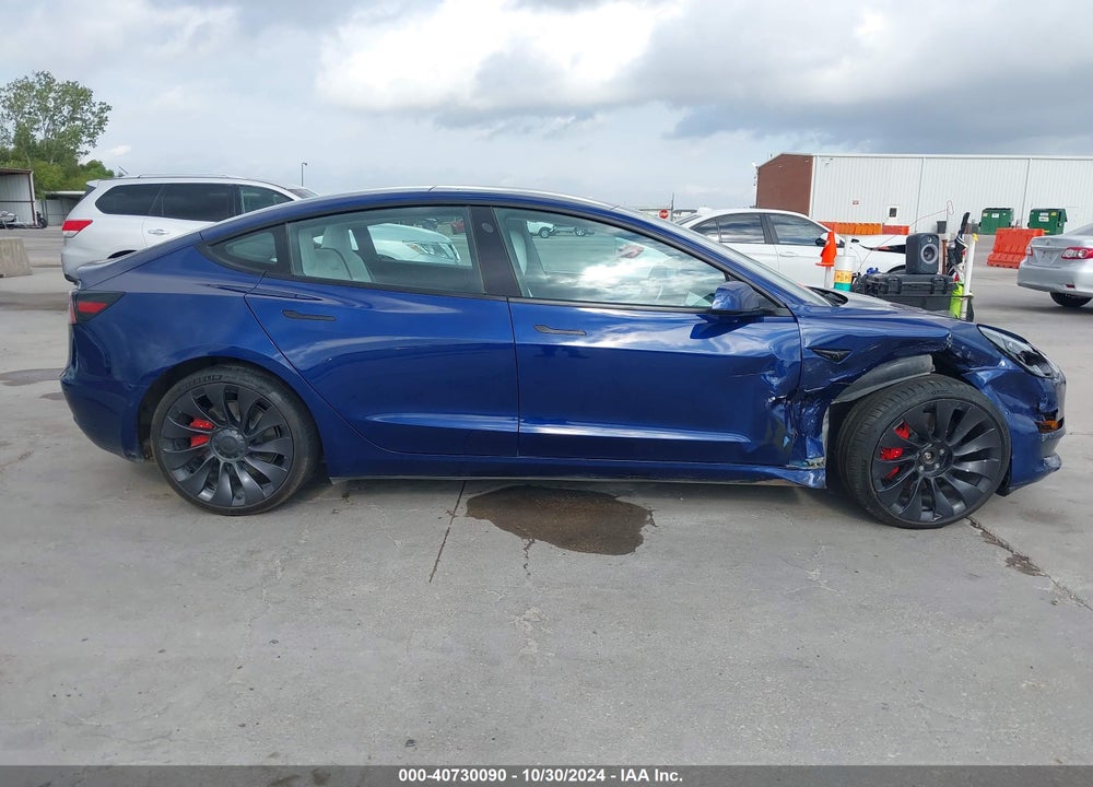 2022 TESLA MODEL 3 PERFORMANCE DUAL MOTOR ALL-WHEEL DRIVE VIN: 5YJ3E1EC8NF163172