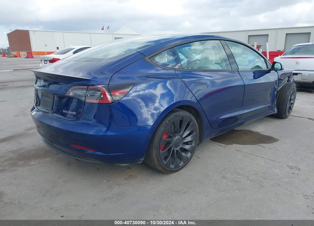 2022 TESLA MODEL 3 PERFORMANCE DUAL MOTOR ALL-WHEEL DRIVE VIN: 5YJ3E1EC8NF163172