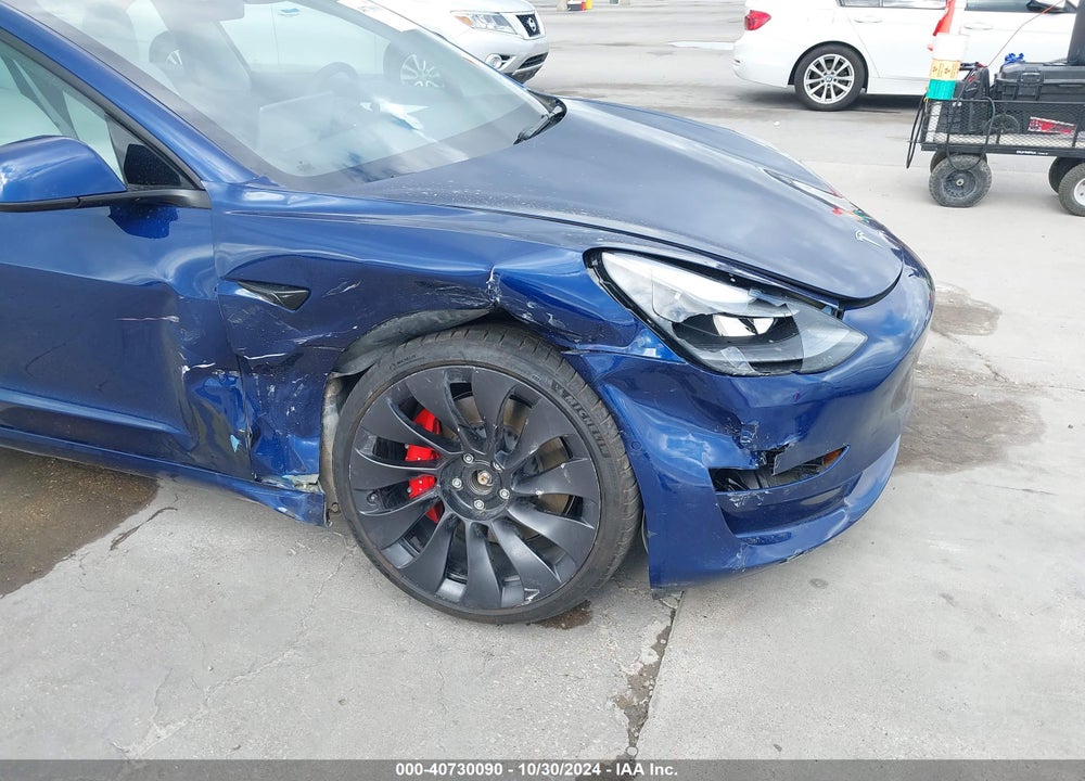 2022 TESLA MODEL 3 PERFORMANCE DUAL MOTOR ALL-WHEEL DRIVE VIN: 5YJ3E1EC8NF163172