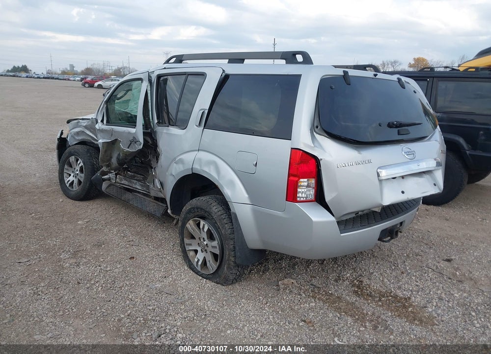 2012 NISSAN PATHFINDER SILVER VIN: 5N1AR1NB0CC637463