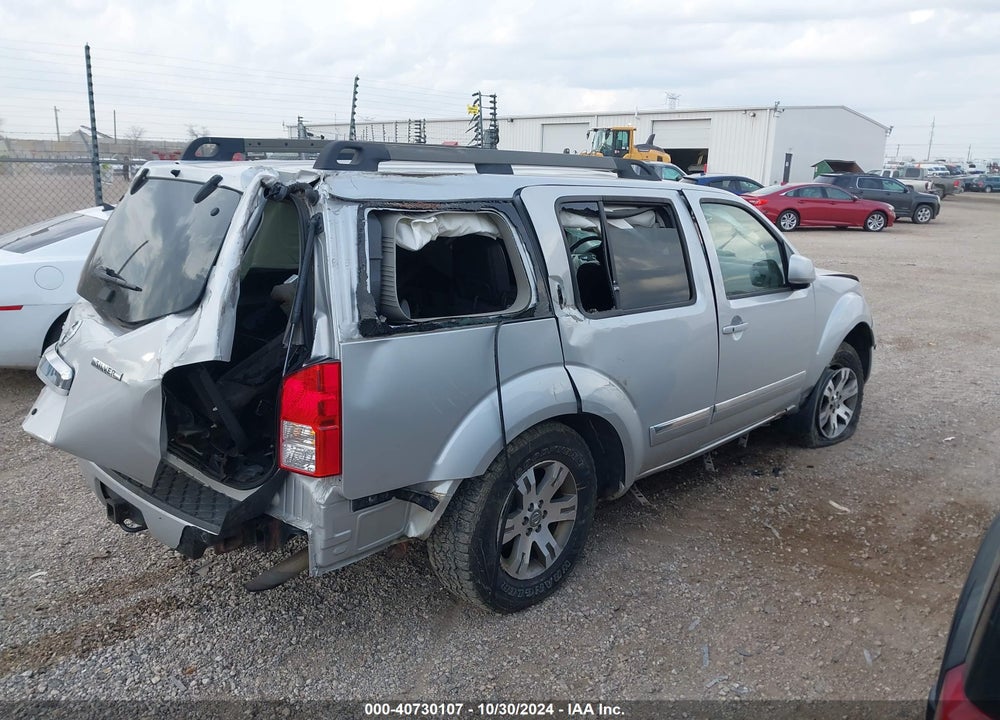 2012 NISSAN PATHFINDER SILVER VIN: 5N1AR1NB0CC637463