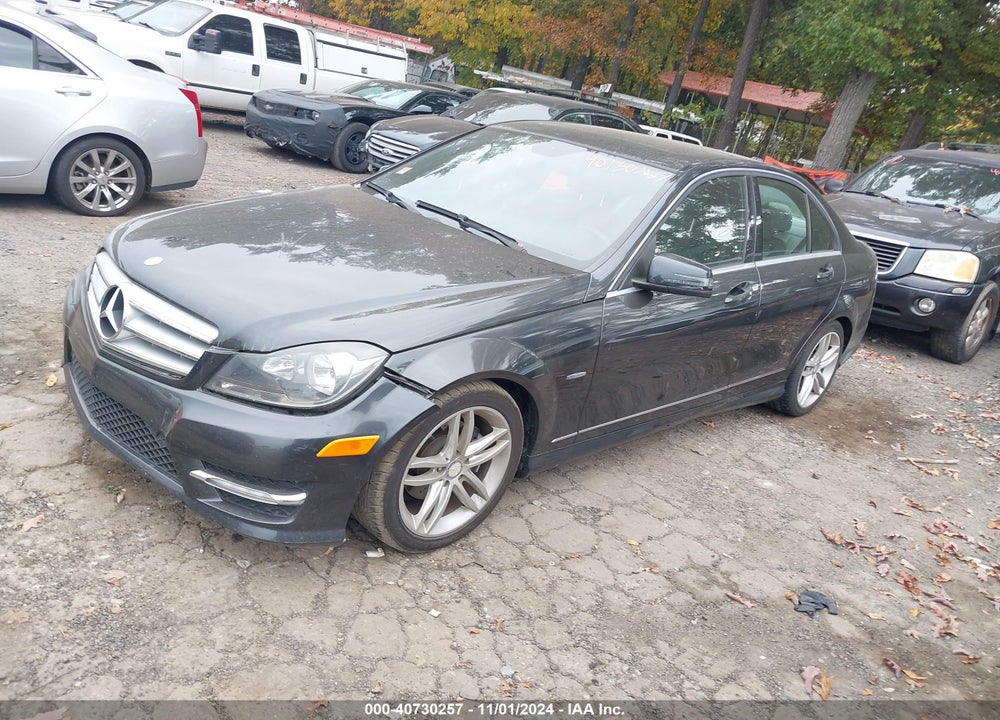 2012 MERCEDES-BENZ C 250 LUXURY/SPORT VIN: WDDGF4HB9CR239563