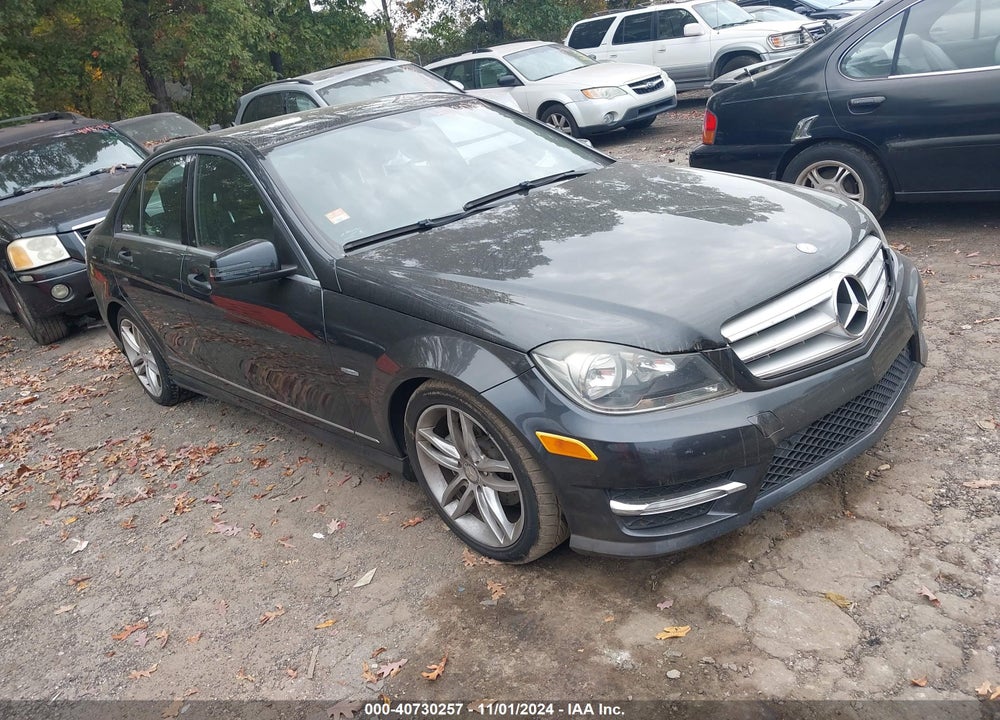 2012 MERCEDES-BENZ C 250 LUXURY/SPORT VIN: WDDGF4HB9CR239563