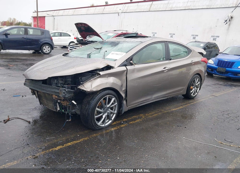 2013 HYUNDAI ELANTRA LIMITED VIN: 5NPDH4AE0DH291913
