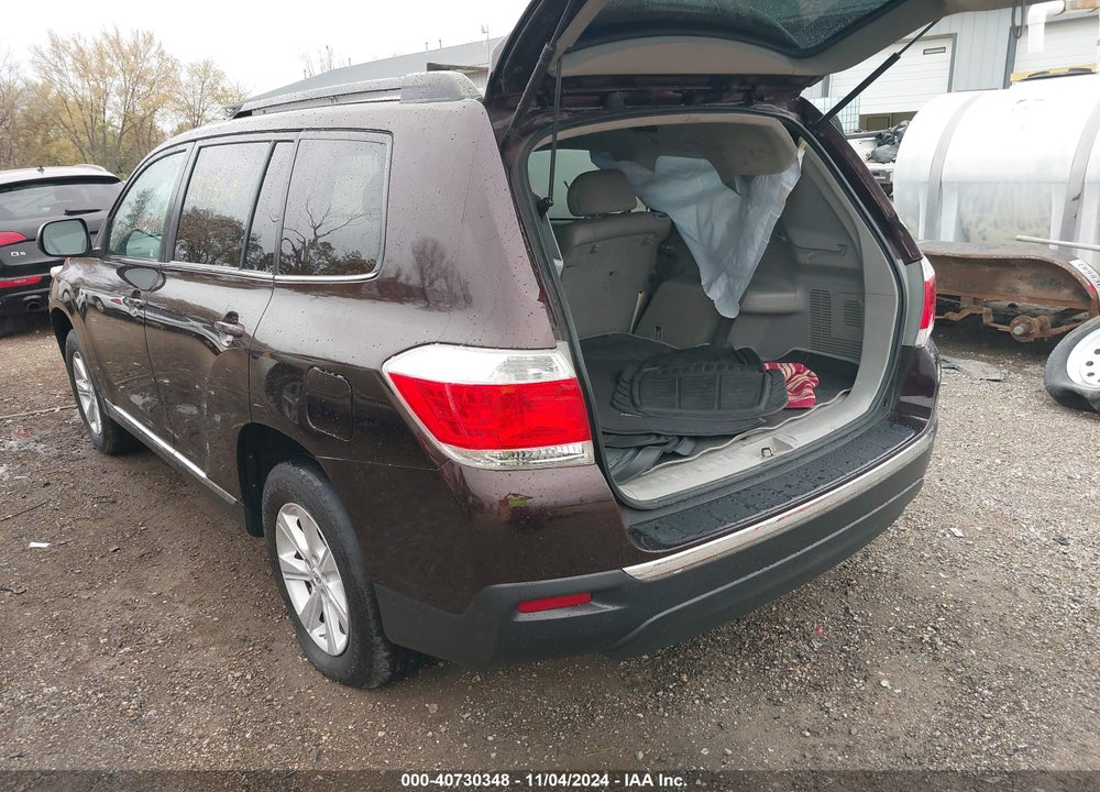 2012 TOYOTA HIGHLANDER SE V6 VIN: 5TDBK3EH4CS140752